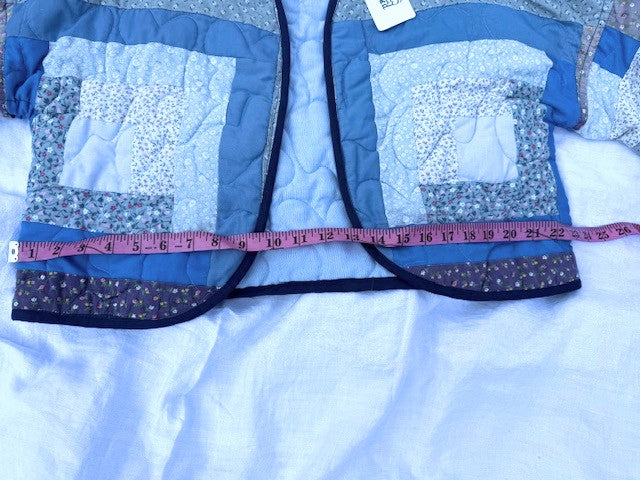 Blue 70's vintage quilt jacket