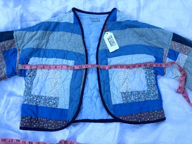 Blue 70's vintage quilt jacket