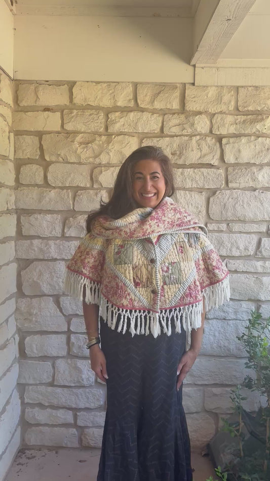 Contemporary Reversible LL Bean Capelet